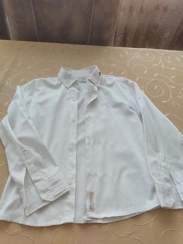 köynəy: Uşaq üçün ağ köynək - Brend: RONI KIDS - Ölçü: 116/122 (6 yaş) - — 2