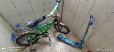 9 yaşdan yuxarı uşaqlar üçün velosipedlər: İşlənmiş Dörd təkərli Uşaq velosipedi 12", sürətlərin sayı: 10, Ünvandan götürmə — 1