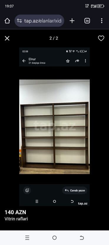 qarin ve bel piylerini eritmek: Vitrin rəfləri – 140 AZN Bir ədədi Ümumi 2 ədəddir yanbayan - — 1