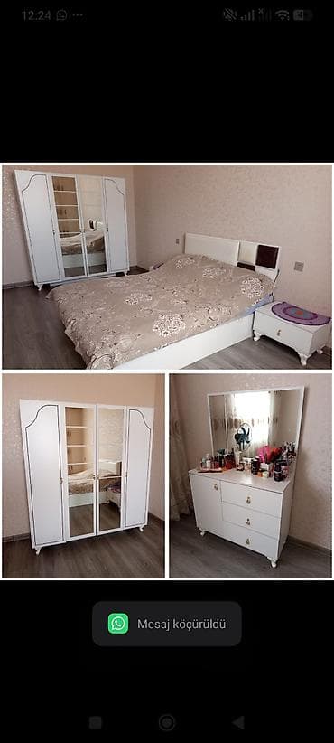 Endirim edildi. Yataq dəsti satılır 400₼ matras var,bazası yoxdur — 1