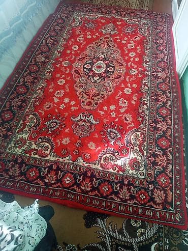 qedimi mebel: Qırmızı rəngli klassik naxışlı xalça - Üslub: Şərq (fars tipli) — 1