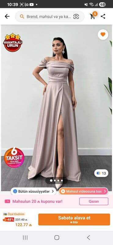 Paltarda özümə uyğun dəyişikliklər etmişəm Zərif ziyafət/libas –