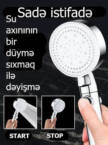 ВАЗ (ЛАДА): Duş başlığı dəsti Məzmun: - Duş başlığı, metal şlanq, divar tutacağı — 5