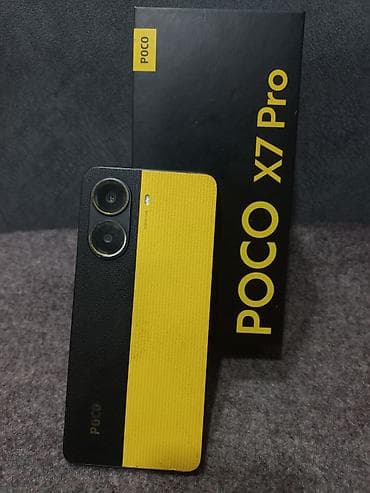 Poco X7 Pro, 256 GB, rəng - Sarı, Barmaq izi