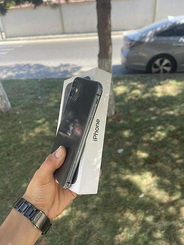 ayfon kreditle: IPhone 11, 128 GB, Qara, Simsiz şarj, Face ID, Sənədlərlə — 3