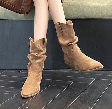 ayaggabı: Çəkmə, Ölçü: 39, rəng - Qəhvəyi, Yeni — 2