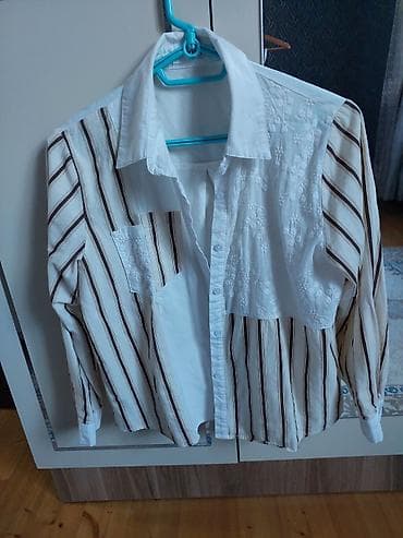 YIMI qadın köynəyi - Model: Uzunqol düyməli köynək, klassik yaxalıq -