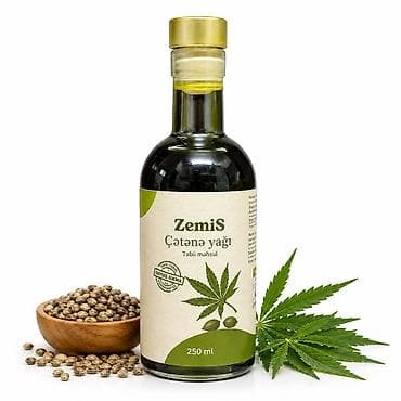 yağı: ZemiS günəbaxan yağı soyuq sıxım– 1 litr. Etiket üzərində qeyd — 6