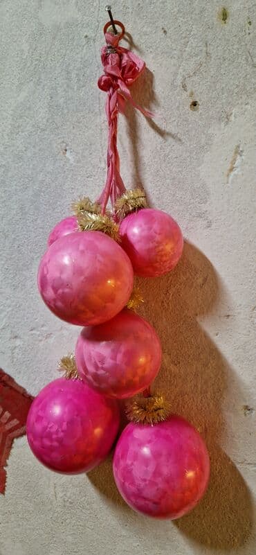 novruz bayram xoncasi: Елочные игрушки стеклянные ссср и гдр маленкие по 2аз круглые по 3аз — 9