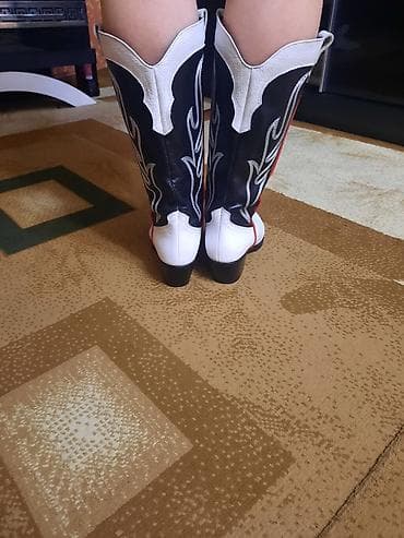 Çəkmələr: Uzunboğaz, Ölçü: 37, rəng - Ağ, Yeni — 3