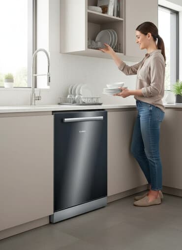 скупка стиральных машин на запчасти: Посудомойка Bosch, Полногабаритная (60 см), Отдельностоящая, Б/у — 1