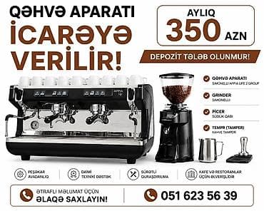 simit arabaları: Qəhvə avadanlığı icarəyə verilir Aylıq 350 AZN – depozit tələb — 1