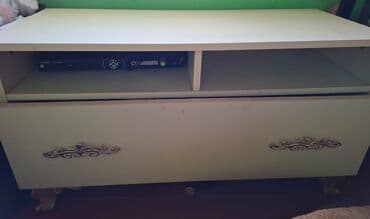 Продукты питания: Прямой ТВ стенд, С полками, Ламинат — 1