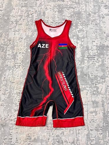 Güləş geyimi – “WRESTLING” dizaynlı singlet - Ölçü: 3XL - Material