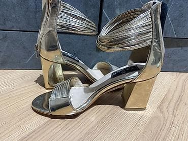 Qızılı qadın sandal – Tacco - rengi parlaq qizili; 1 defe istifade — 1