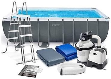 Karkas hovuzları: Intex karkaslı həyətyanı hovuz dəsti. İkinci əl 549x274x132 sm 3 ay — 1