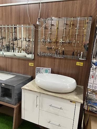 Hamam mebelləri və çanaq modelləri - Üstdən quraşdırılan keramika