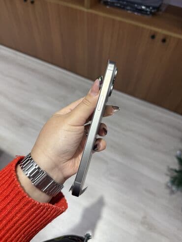 Hoffmann: IPhone 15 Pro Max, 256 GB, Natural Titanium, Zəmanət, Face ID — 4