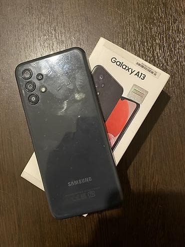 125 ekran tv: Samsung Galaxy A13, rəng - Qara, Barmaq izi — 5