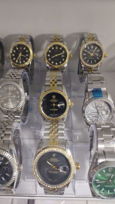 cütlük qolbaq: Yeni, Qol saatı, Rolex, rəng - Mavi — 9