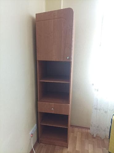 Dar korpuslu çoxfunksiyalı rəf/dolab - Material: ağac teksturalı