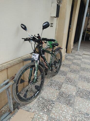 26 lik velosiped qiymetleri: Elektrikləşdirilmiş dağ velosipedi – tam aksesuarlarla. Sadə — 1