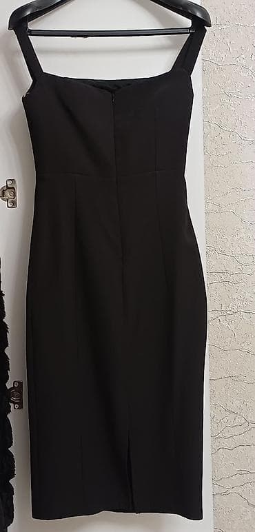 don formalari: Qara rəngli 36 ölçü (midi) qadın donu. (Yenidir, heç geyinilməyib) — 2