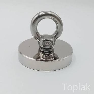niva bar: 48 mm neodim qarmaqlı maqnit - Diametr: 48 mm - nikel örtüklü korpus — 3