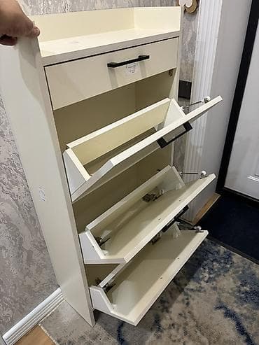 iwlenmiw wkaf: Darbaxana üçün kompakt ayaqqabı dolabı - Model: dar, hündür — 4