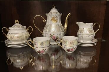 требуется переводчик китайского: Чайный набор, цвет - Белый, Фарфор, 2 персон — 2