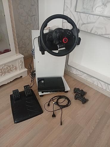 sükan seti: Oyun həvəskarları üçün tam set: - PlayStation 2 (slim) konsolu - İki — 1