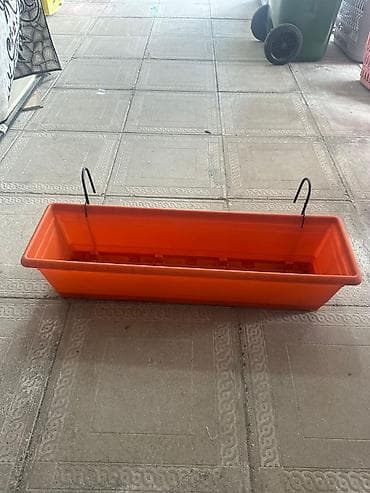 gul pastafka: Balkon üçün asma dibçək - Material: möhkəm plastik - Rəng: tünd — 5