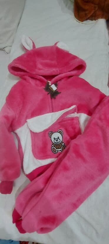 Dəstlər: Uşaq üçün isti geyim dəsti - Rəng: açıq çəhrayı və ağ tonlarında - 2 — 3