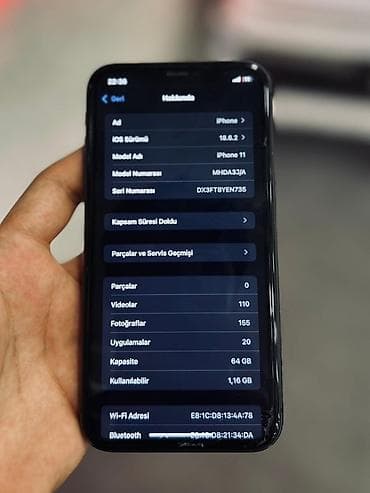 irşad iphone 12: IPhone 11, 64 GB, Qara, Face ID — 5