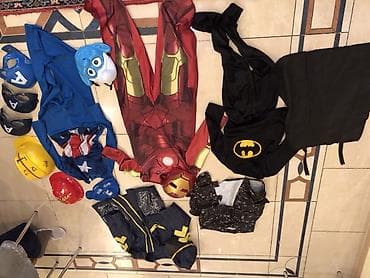 uz maskalari: Uşaq karnaval/günlük oyun üçün super qəhrəman temalı kostyum və — 3