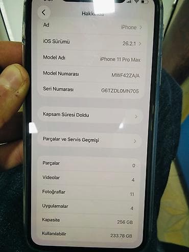 IPhone 11 Pro Max, 256 GB, Space Gray, Face ID