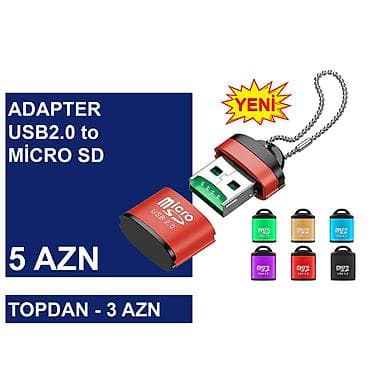 nintendo 3 ds: USB Adapterlər/Konverterlər (Çeviricilər) ⭐USB2.0 to Micro SD – 5 AZN — 4