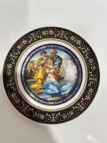 alman servizi: Boşqablar, 1 əd, rəng - Qızılı, Farfor, Almaniya — 2