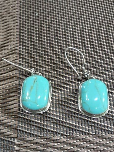 zümrüd qaşlı üzüklər: Zərif dizaynlı sırğalar dəsti - Model 1: Şərq üslubunda damla formalı — 6