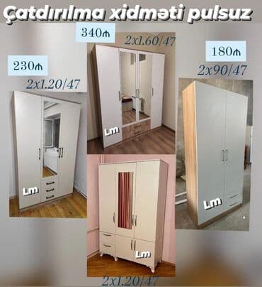 bez dolap: Распашной, Прямой шкаф, Гардеробный шкаф — 1