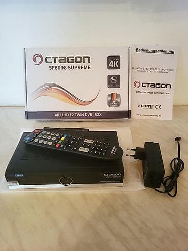Octagon SF8008 Supreme 4K Ultra HD Enigma2 linux destekli temiz Alman