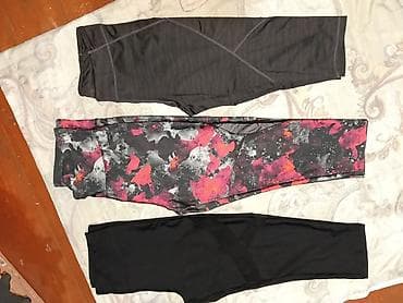 Qadın idman taytları – 3 ədəd dəst - Modellər: - Qara 3/4 uzunluqda