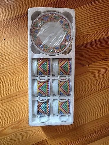 Çay dəsti, rəng - Yaşıl, Şüşə — 3