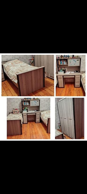 Oğlan və qız üçün, İşlənmiş, 2 təknəfərlik çarpayı, Dolab, Yazı masası lalafo.az -da Oğlan və qız üçün, İşlənmiş, 2 təknəfərlik çarpayı, Dolab, Yazı masası