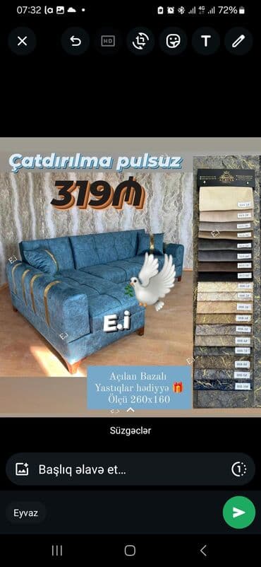 tap az islenmis kunc divanlar: Künc divan — 1