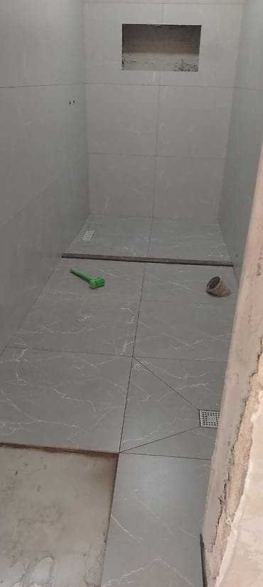 ucuz ev temiri: Xidmət: Kafel-metlax və duş zonası plitələmə işi Təsvir: - Hamam və — 3