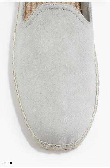 Личные вещи: H&M kişilər üçün espadril tipli ayaqqabı - Rəng: açıq boz - Üst — 2