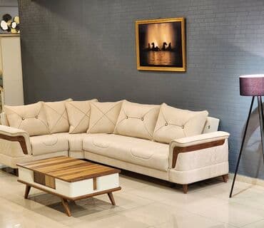 Растения: Угловой диван, Новый, Раскладной, С подъемным механизмом, Ткань, Бесплатная доставка — 3