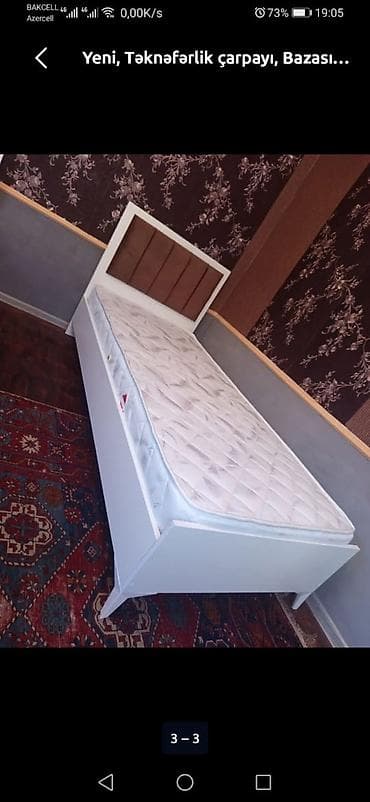 Yeni, Təknəfərlik çarpayı, Bazasız, Matras ilə, Siyirməsiz, Rusiya