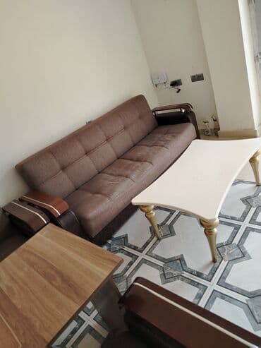 диван и 2 кресла: Б/у, Диван, Диван, С подъемным механизмом, Раскладной — 1